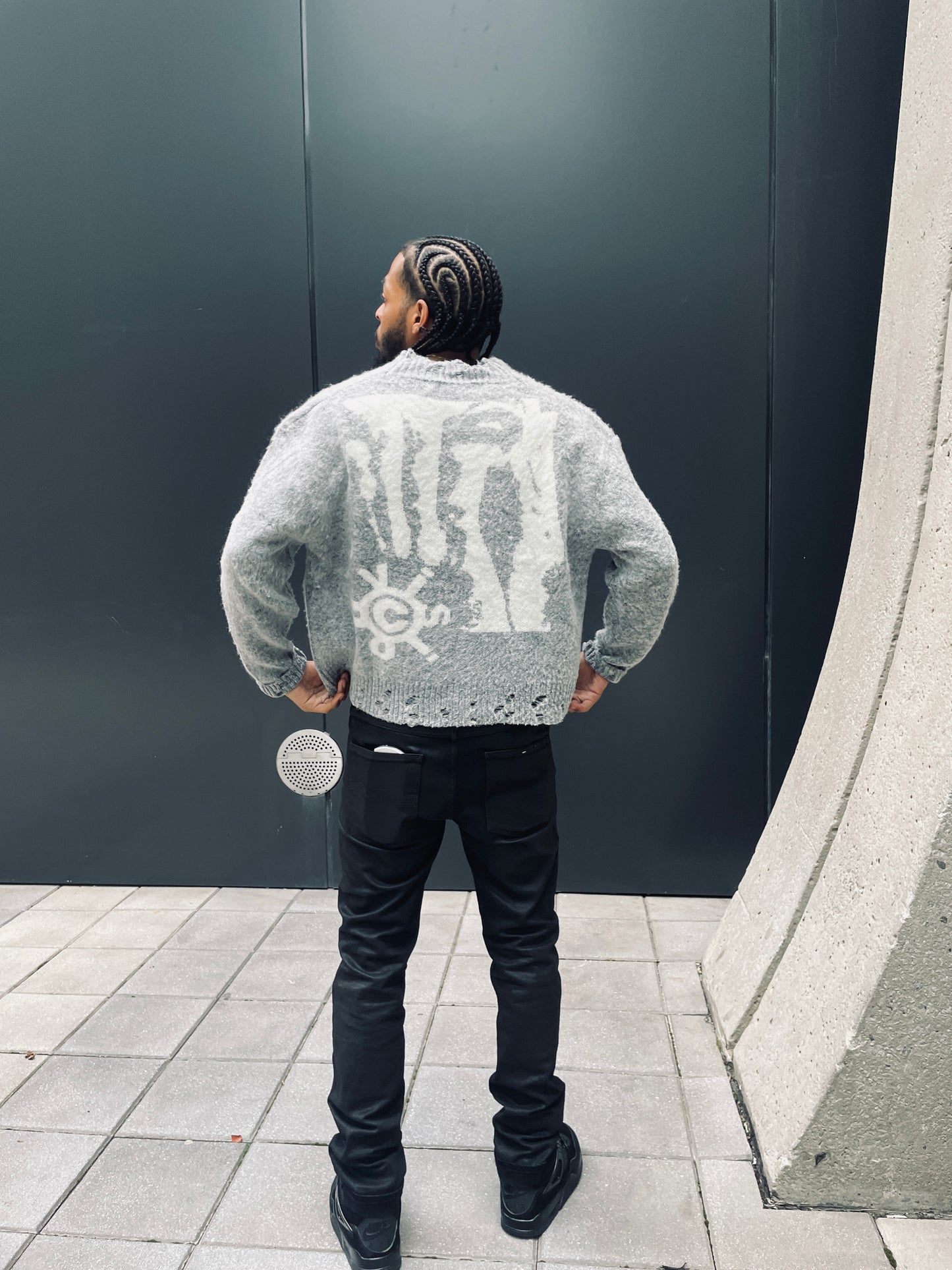 VSN Mohair Cardigan Grey