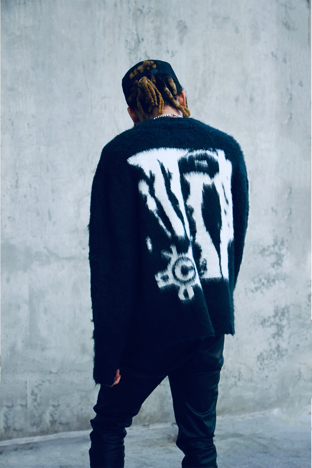 VSN Mohair Cardigan Black